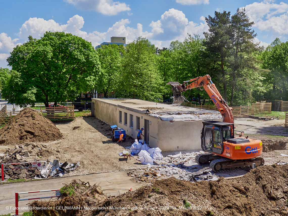 10.05.2022 - Baustelle am Haus für Kinder in Neuperlach
